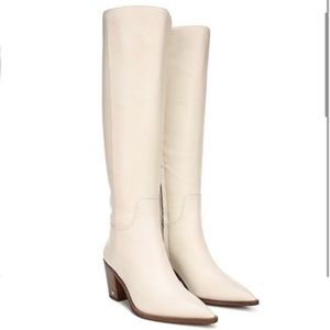 Sam Edelman Women's Lindsey Knee High Boot in Ivory White